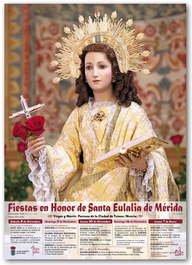 Fiestas patronales en honor a Santa Eulalia de Mérida 2019 Totana